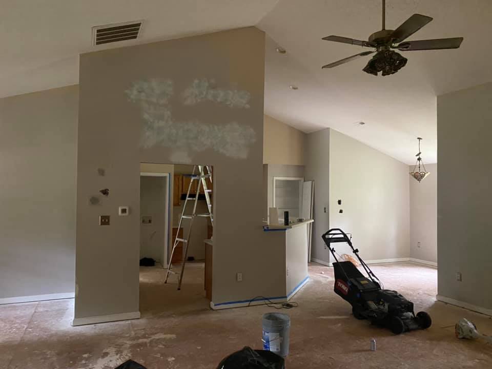 wall room painting and prep