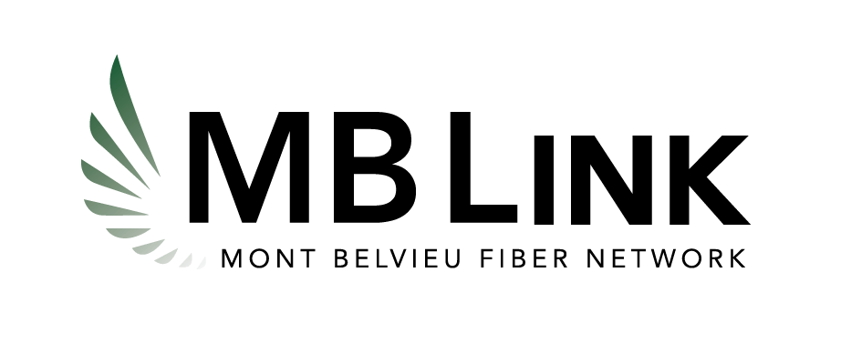 The mblink logo is a mont belvieu fiber network.