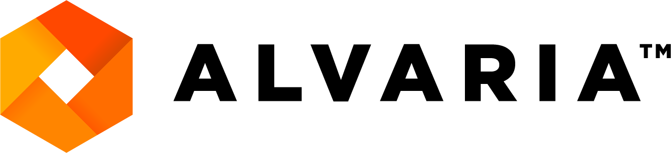 A logo for a company called alvaria tm