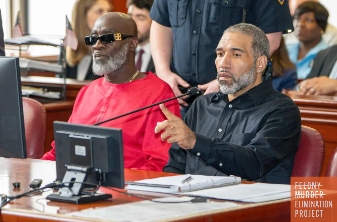 Charles Collins (left), and Brian Boles (right) in a New York City Courtroom (Steven Hirsch/New York