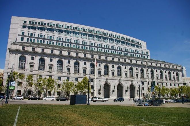California State Supreme Court building in San Francisco, CA