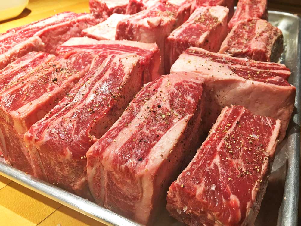 Raw Short Ribs Ready to Roast