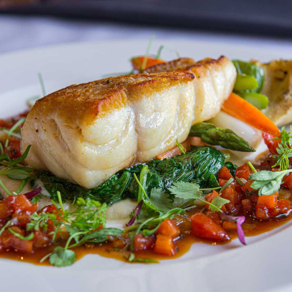 Seared Florida Red Grouper with Veggies