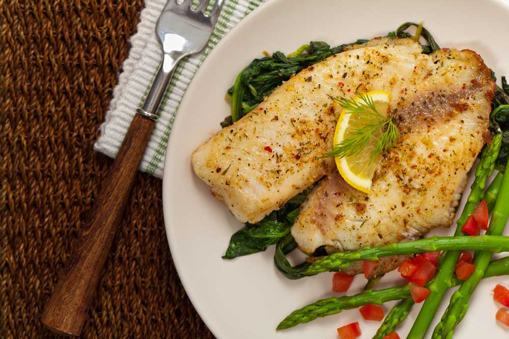 Whitefish with Roasted Asparagus