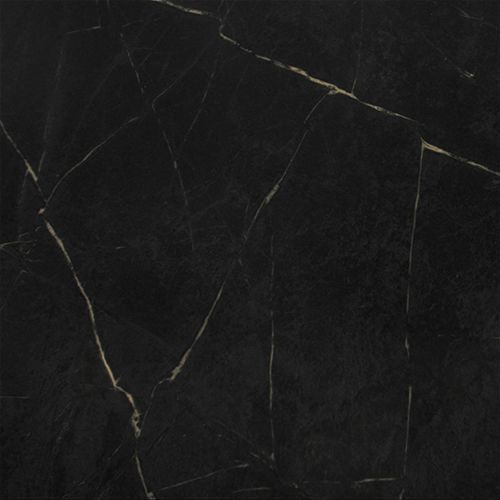 Black marble tile with gold veining.