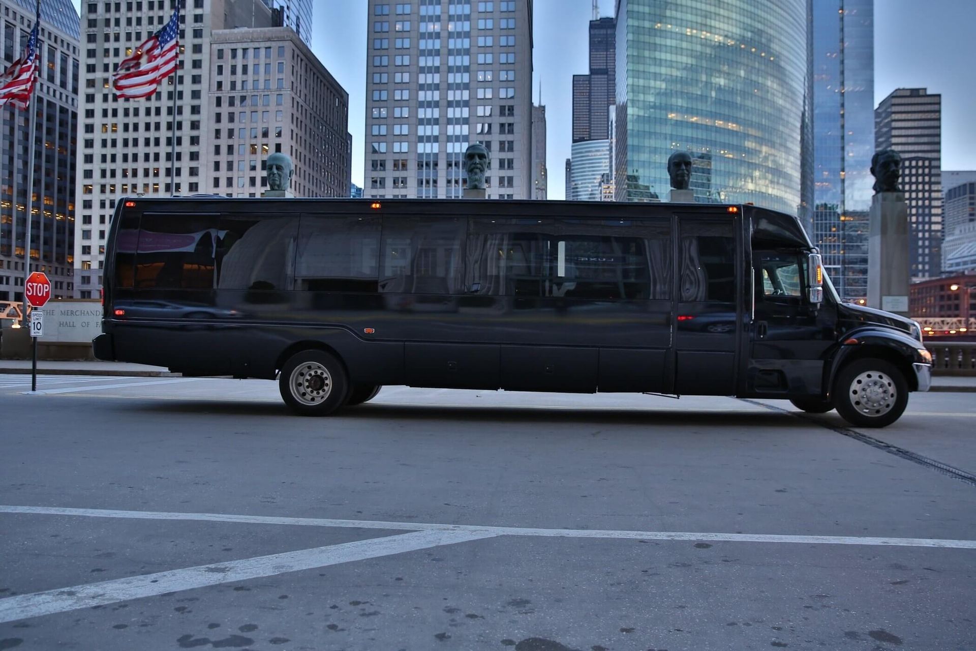 Corporate Limo Bus Chicago
