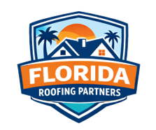 Logo for CamoRidge featuring stylized green mountains, a US flag, and the text 