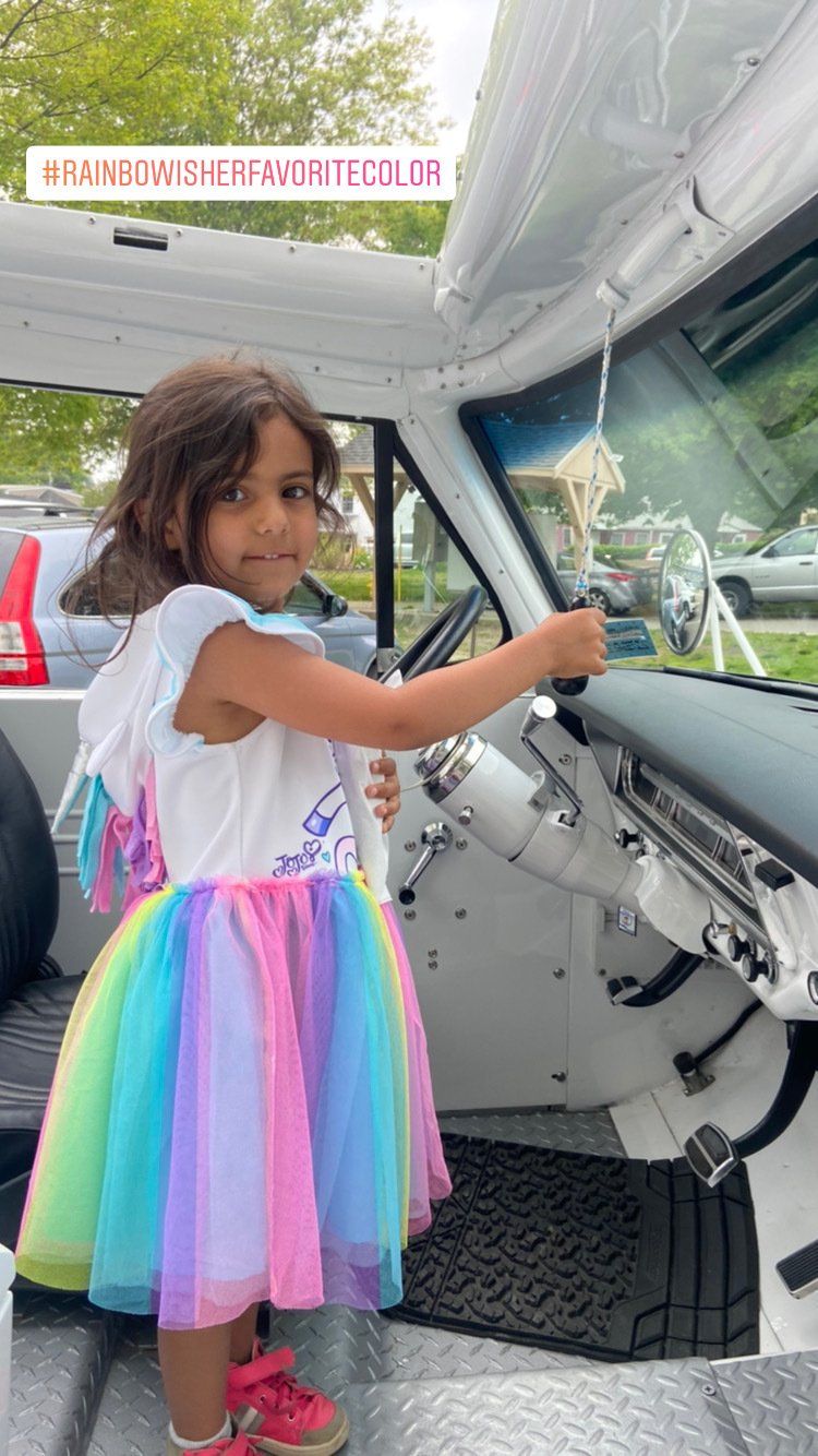 person in ice cream truck