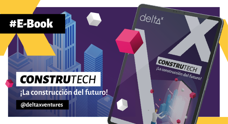 Se muestra un libro electrónico de construtech en una tableta