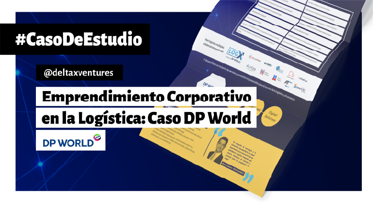 A picture of a brochure that says emprendedor corporativo en la logistica caso dp world.