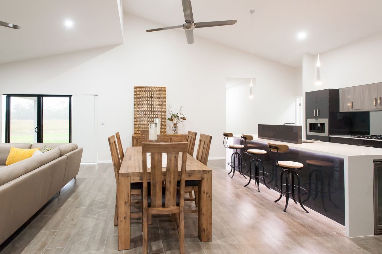 Wooden Dining Set — Cabinet-making in Mareeba, QLD