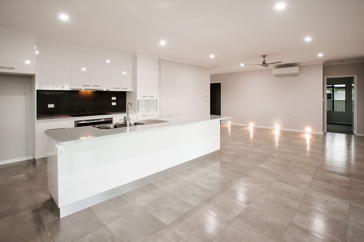 Kitchen with LED Lighting — Cabinet-making in Mareeba, QLD