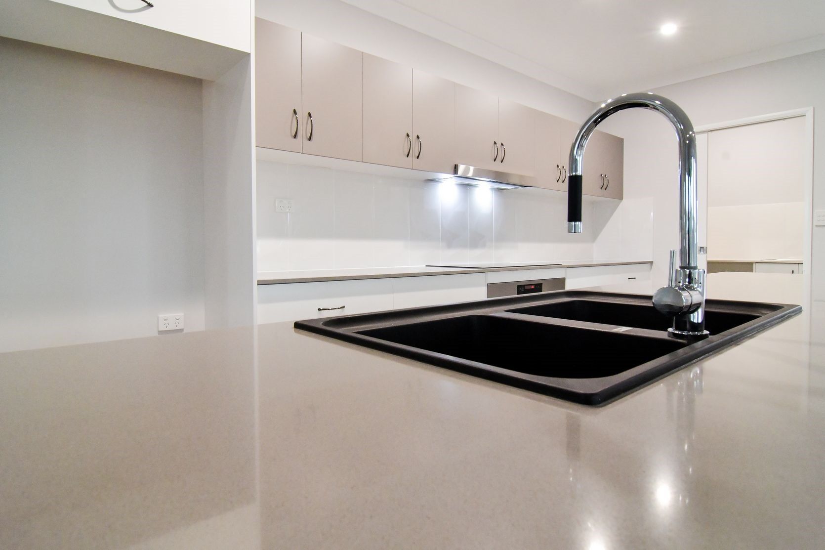 Kitchen sink with faucet — Cabinet-making in Mareeba, QLD