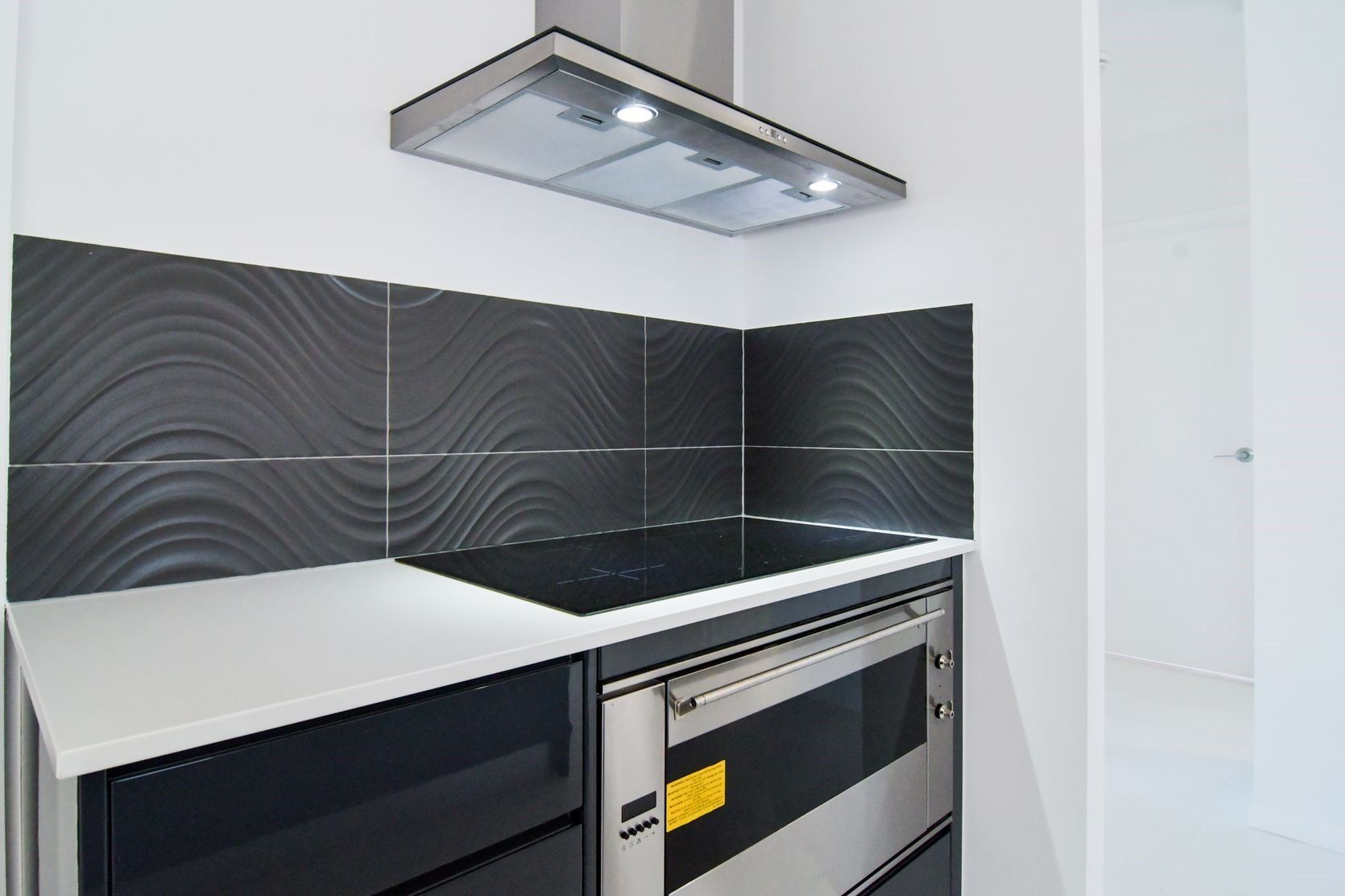 Kitchen with exhaust fan — Cabinet-making in Mareeba, QLD