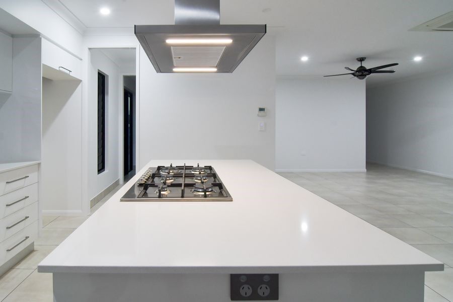 Kitchen Island with Stove Top  — Cabinet-making in Mareeba, QLD