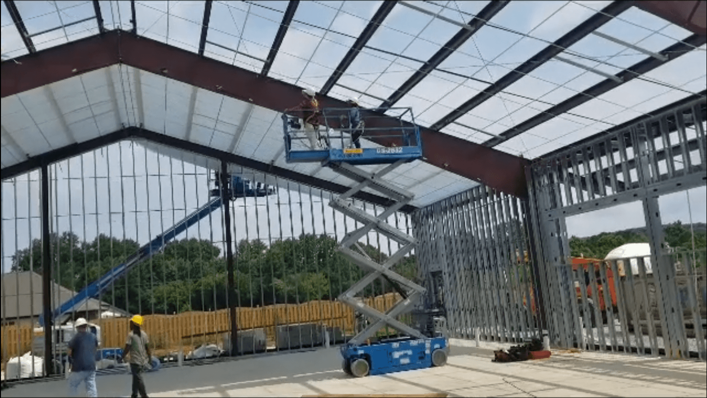 Ultimate Roofing Metal Building Erection Photo