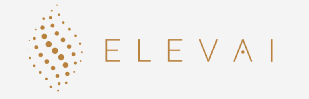A logo for a company called elevati with a diamond in the middle.