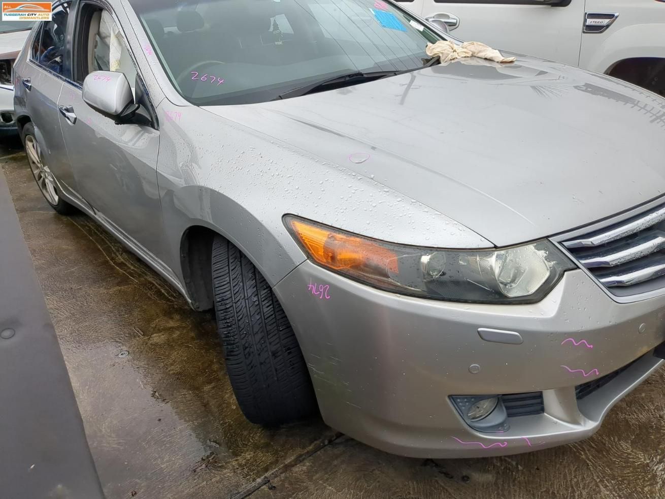 Silver Honda Car In A Scrap Yard — Jap Performance T/A All Tuggerah City Auto Dismantlers in Wyong, NSW
