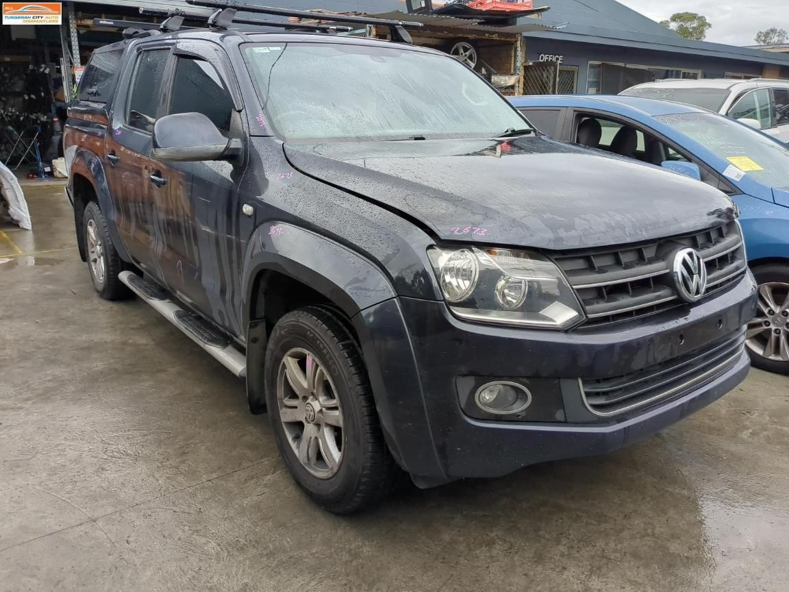 Blue Volkswagen Amarok Pickup Truck in A Scrap Yard — Jap Performance T/A All Tuggerah City Auto Dismantlers in Morriset, NSW
