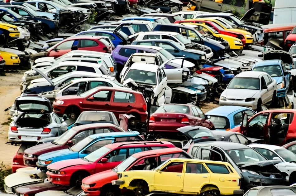 A Junkyard Filled with Many Colourful, Wrecked Cars — Jap Performance T/A All Tuggerah City Auto Dismantlers in Gosford, NSW