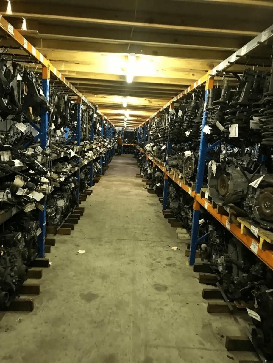 Warehouse with Metal Shelving with Auto Parts — Jap Performance T/A All Tuggerah City Auto Dismantlers in Tuggerah, NSW