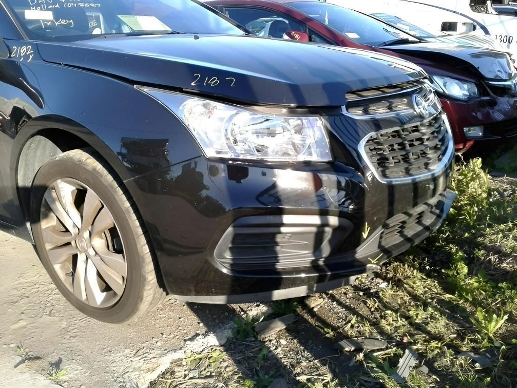 Black Chevrolet Cruze with Front-End Damage — Jap Performance T/A All Tuggerah City Auto Dismantlers in Wyong, NSW