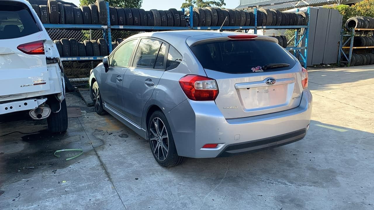 Silver Subaru Impreza Hatchback in A Lot — Jap Performance T/A All Tuggerah City Auto Dismantlers in Tuggerah, NSW