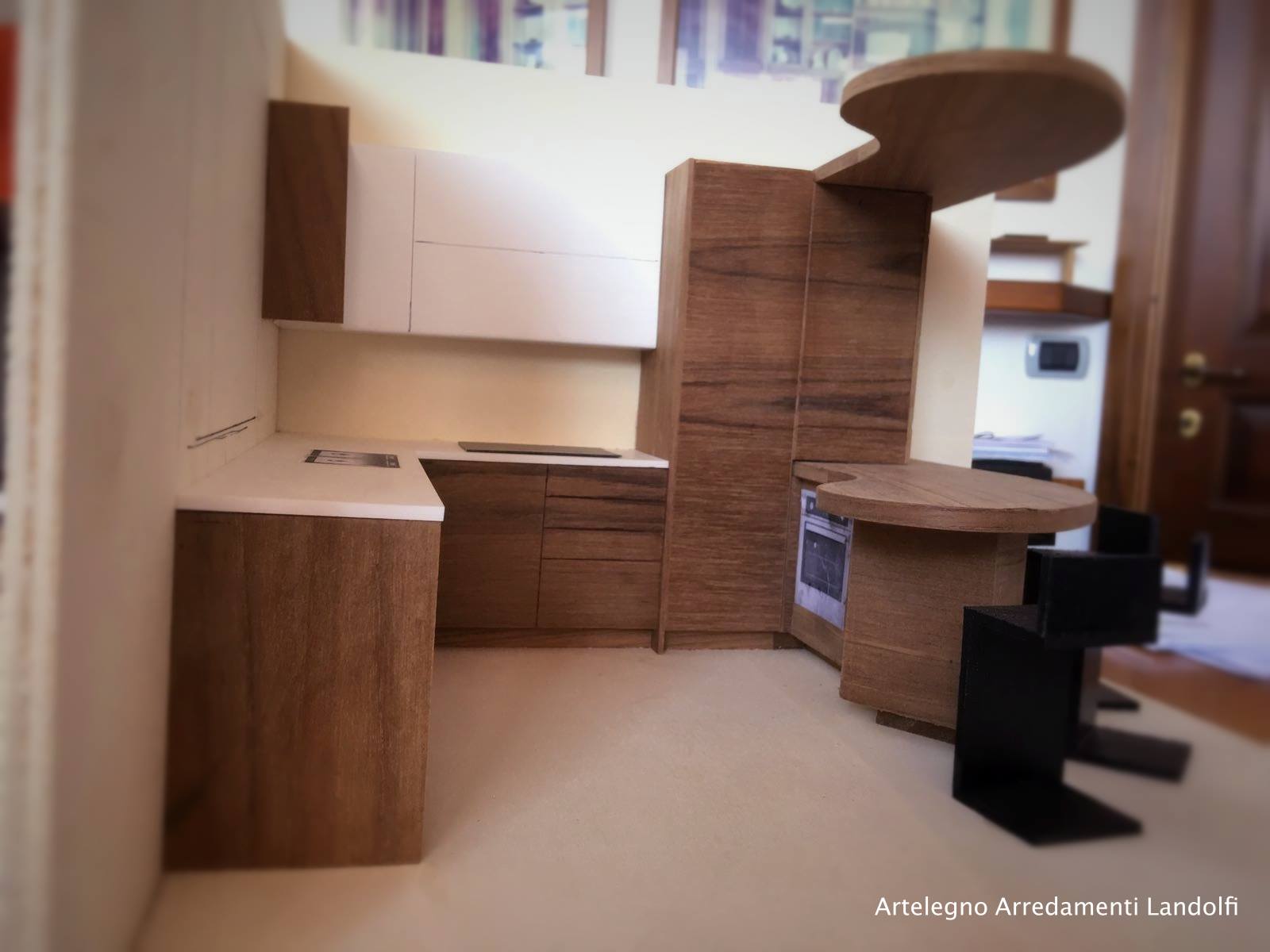 Cucina in legno moderna