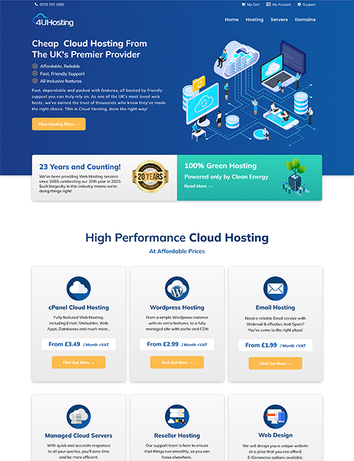 Image of a website designed by Drayton Digital