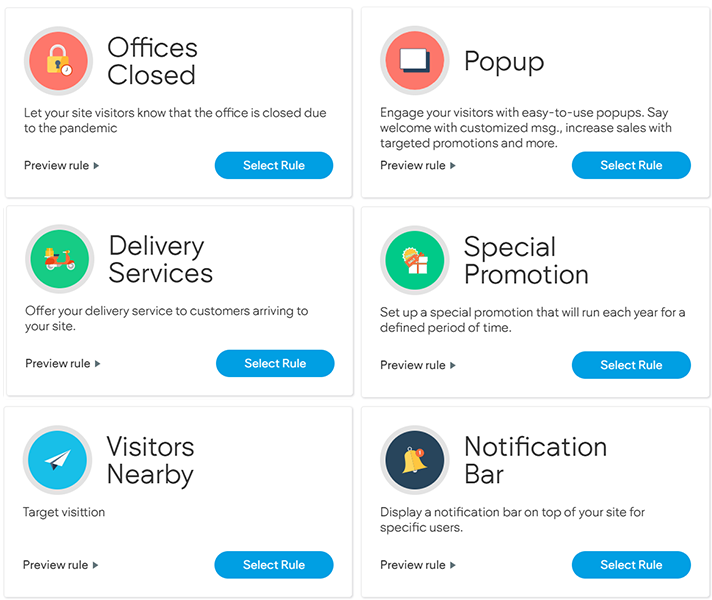Website Engagement Options page 3