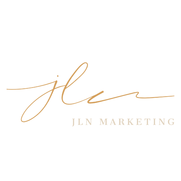 A logo for jln marketing is shown on a white background.