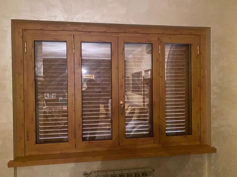 finestre in alluminio effetto legno