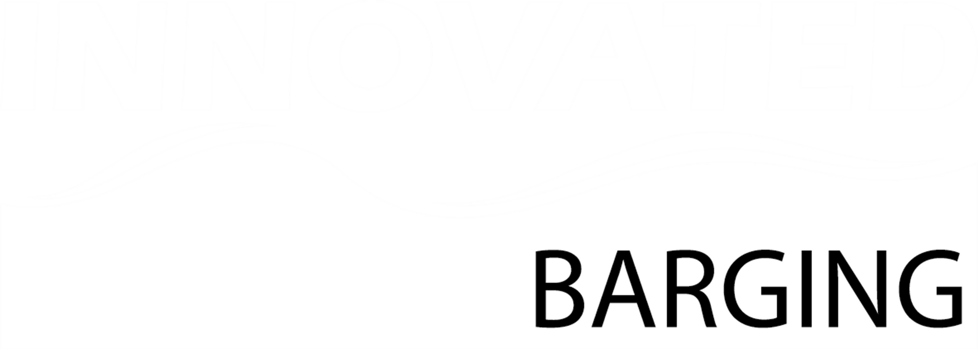 Het woord barging is in het zwart op een witte achtergrond geschreven.
