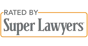 The logo for super lawyers is rated by super lawyers.