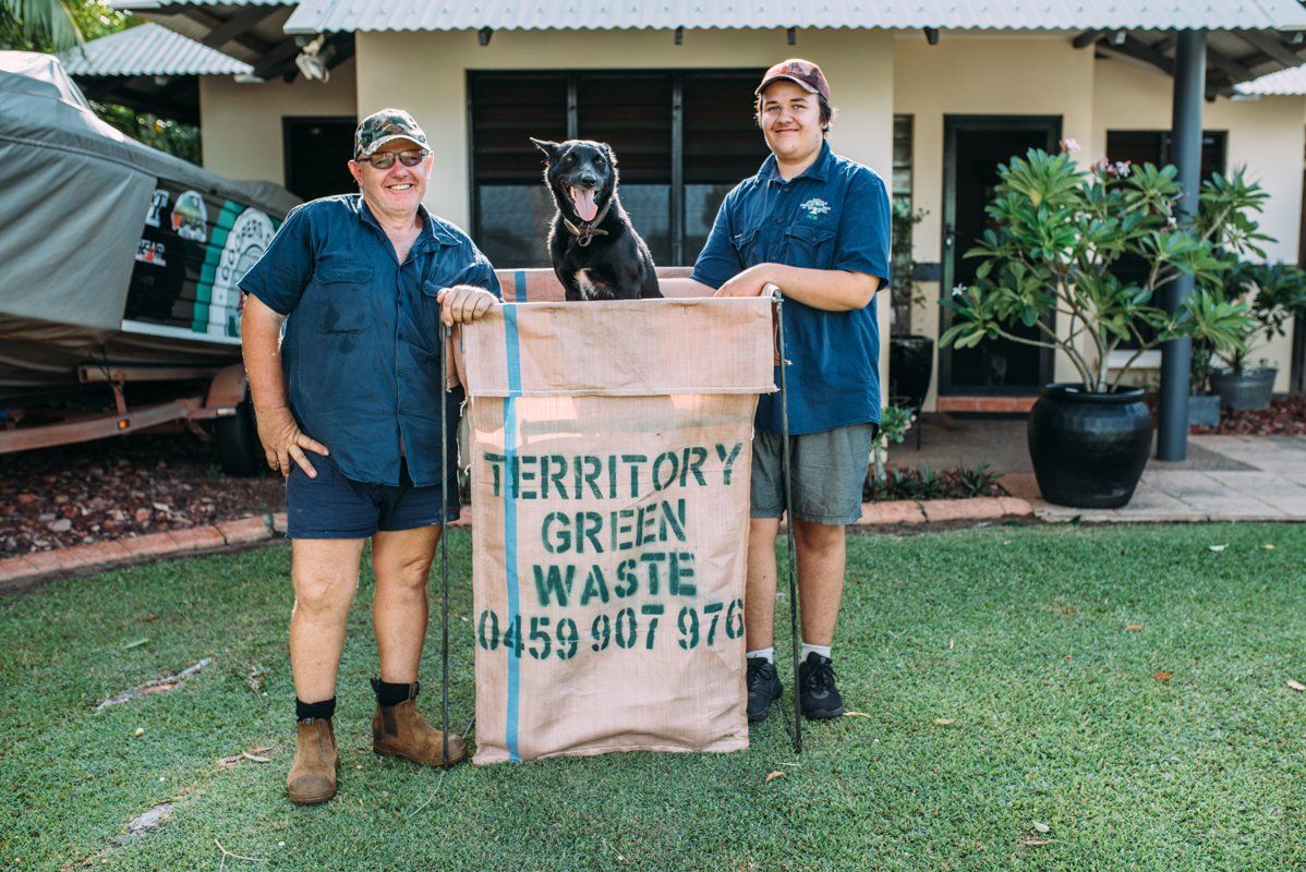 Palm frond, green waste bags and rubbish removal, Darwin Territory