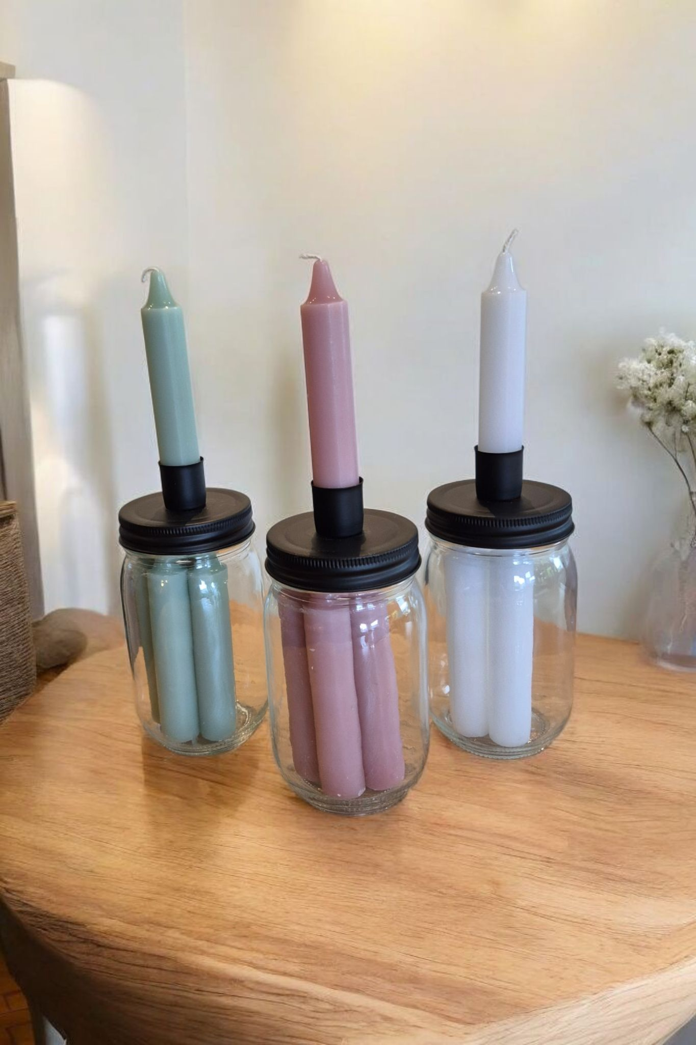 Pot kaarsen met houder