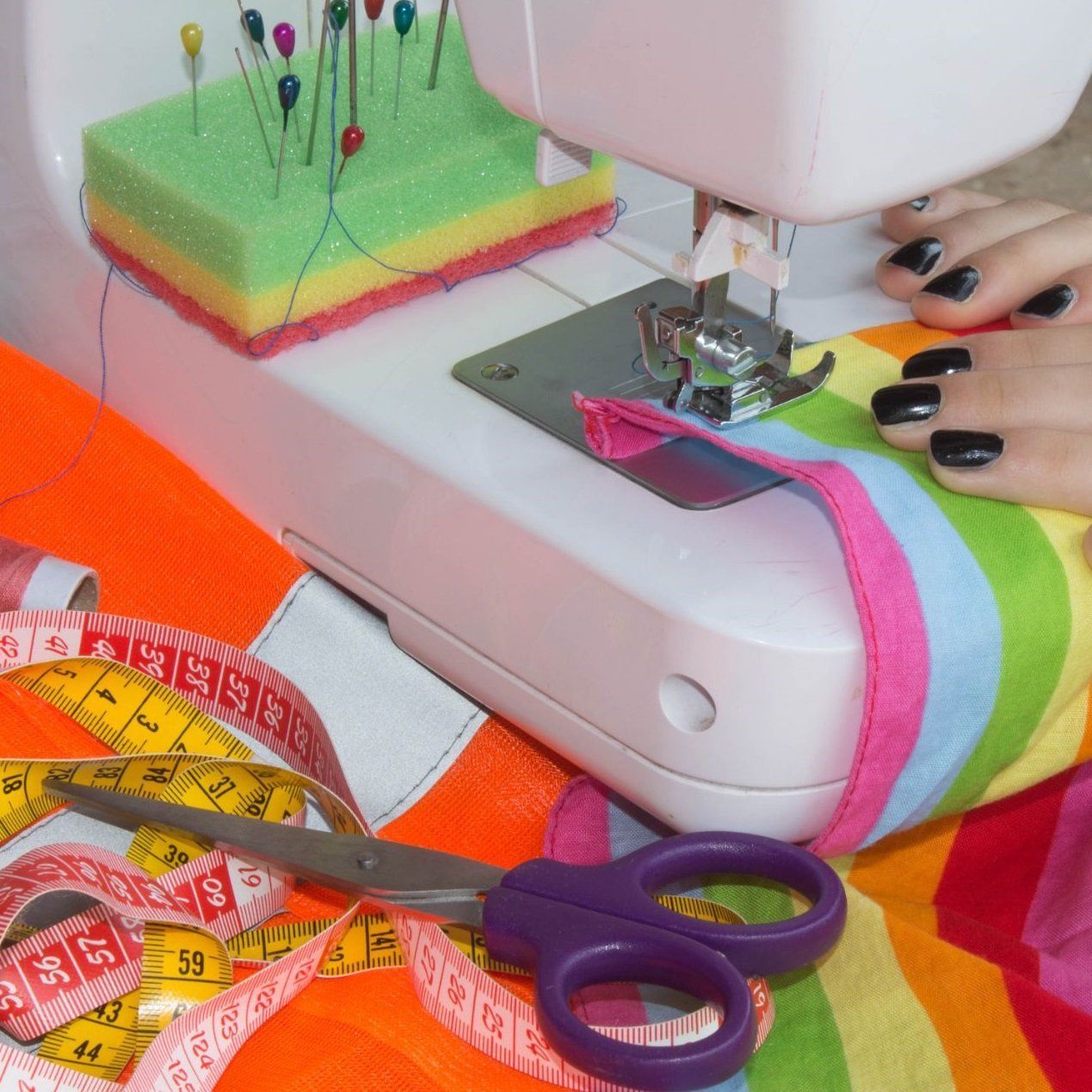 Sewing Colorful Fabric - Lincoln, NE - Sew Creative