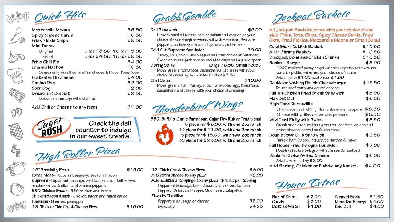 Shawnee Dining Menu