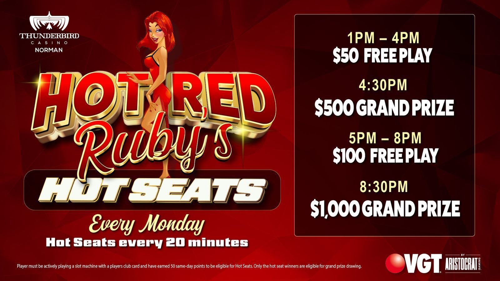 Hot Red Ruby's Hot Seats Norman