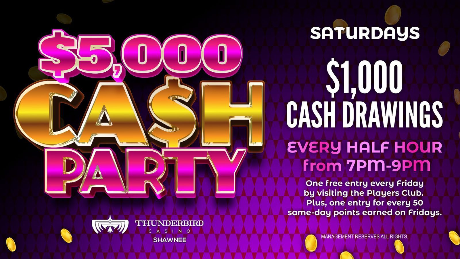 $5000 Cash Party