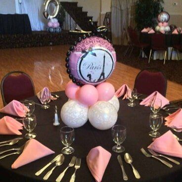 Elegant Pink Balloon — Balloon Centerpieces in Philadelphia, PA