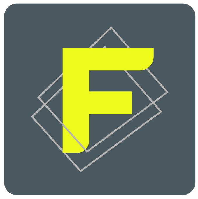 The fight fit academy logo is a black and gold logo on a black background.