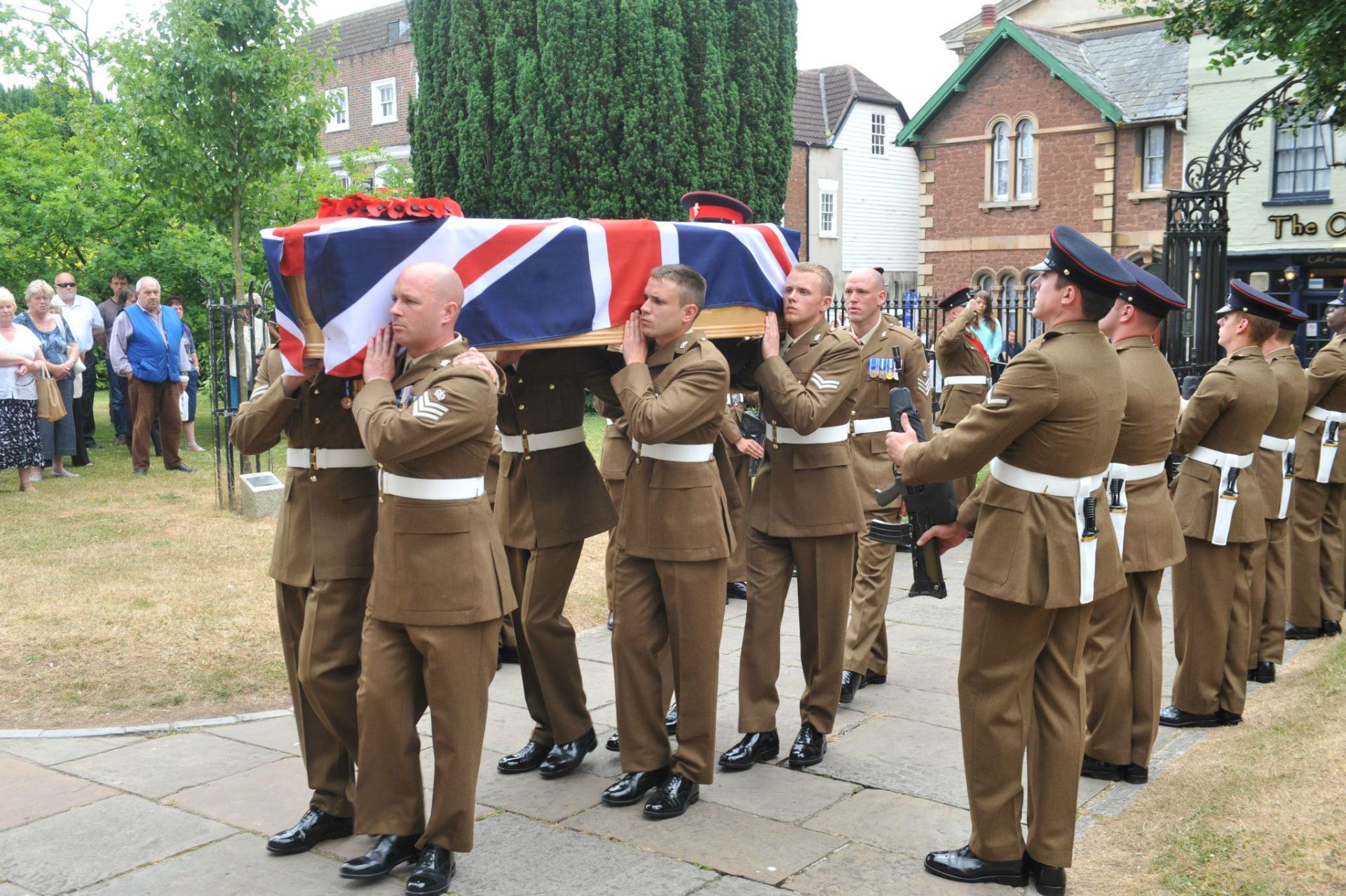 Funeral for a member of the Armed Forces