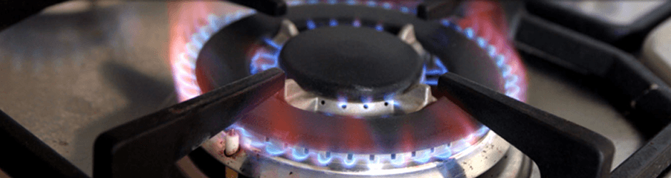 zoomed in image of a gas hob burner