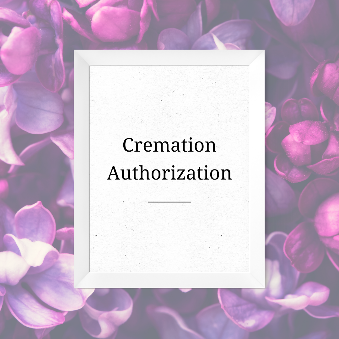 Cremation Authorization