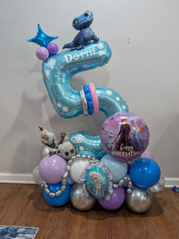 Pink balloon arrangement