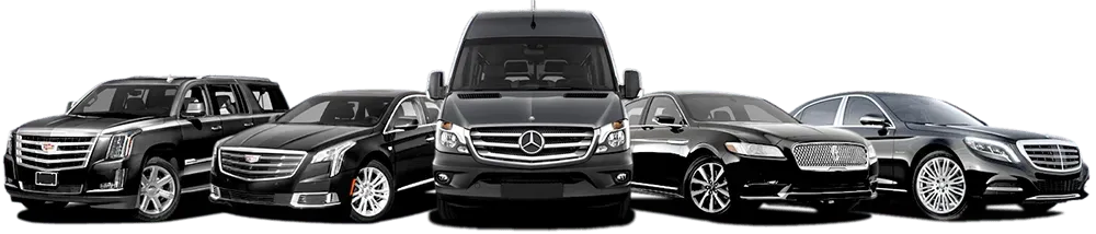 Van with two sedans