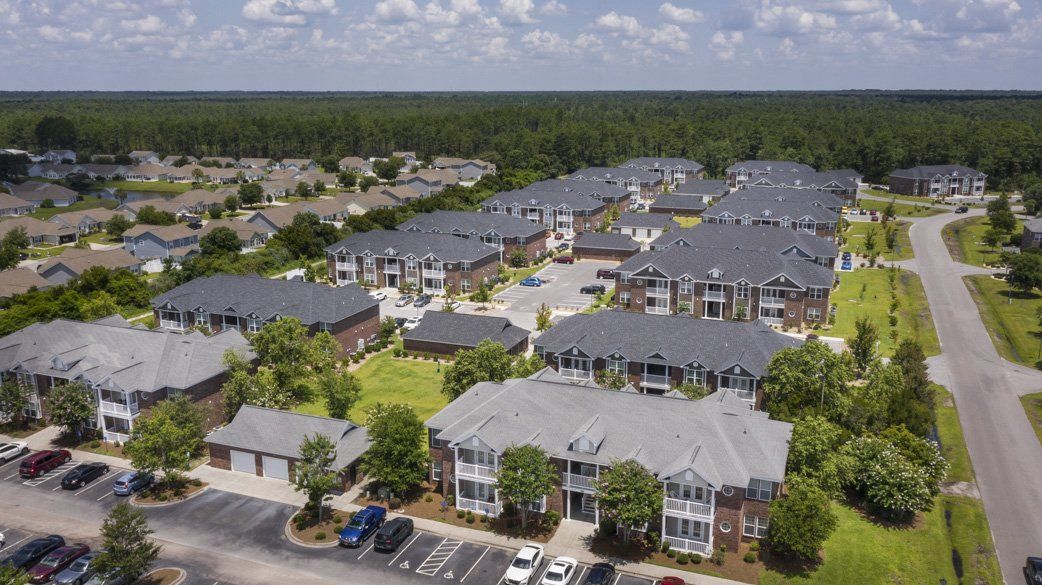 Apartment Property Drone View | Cloisters at Carolina Forest