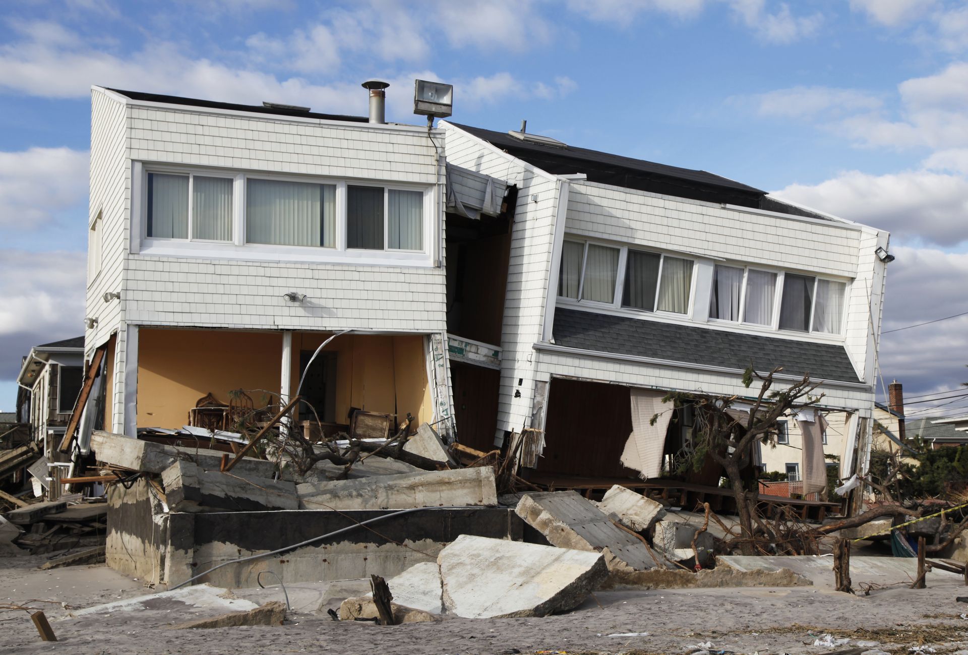 Storm Damaged Building