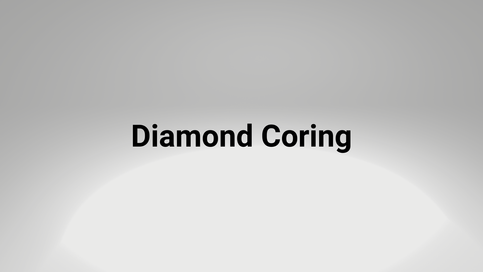 diamond coring